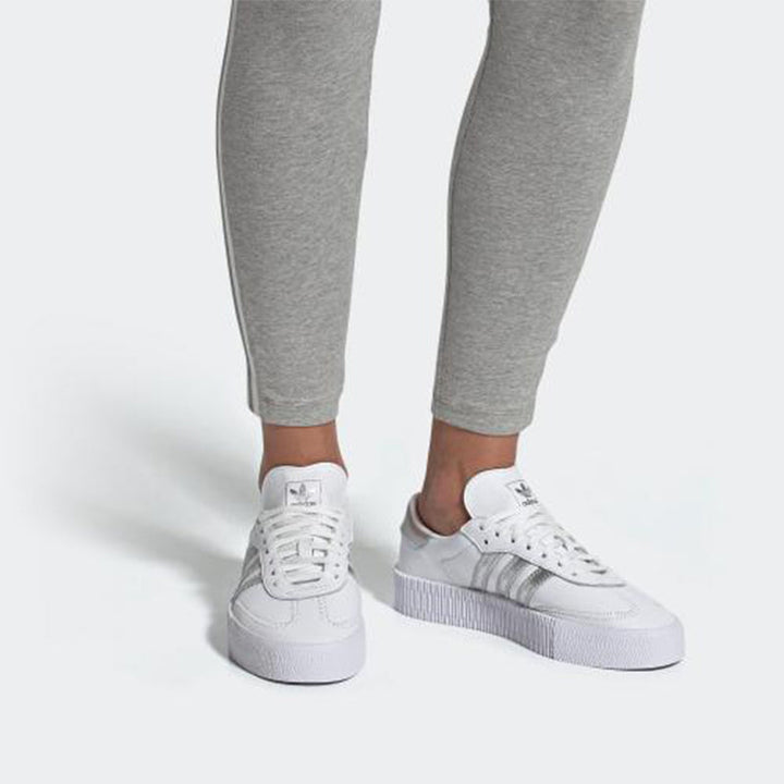 ADIDAS SAMBAROSE CLOUD WHITE SILVER WOMENS