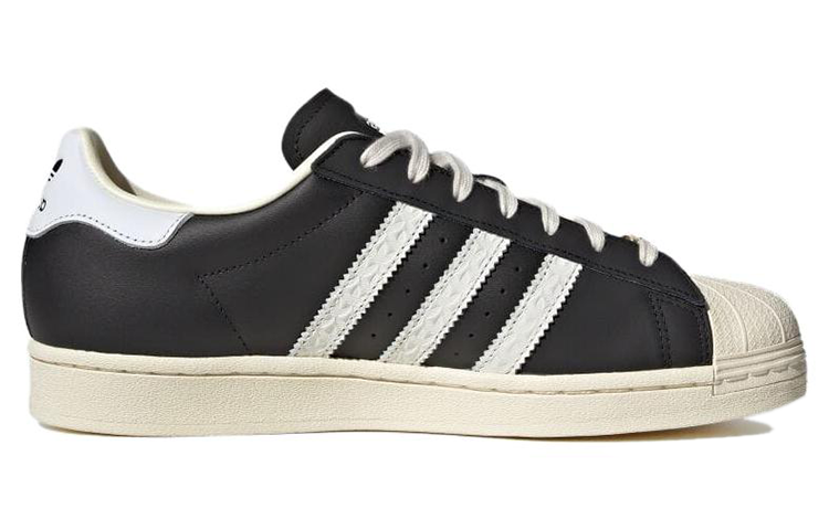ADIDAS SUPERSTAR BLACK CLOUD WHITE CREAM WHITE