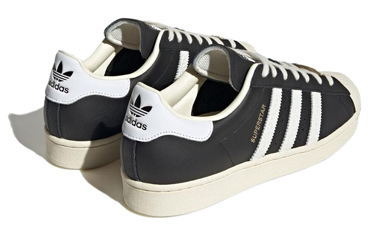 ADIDAS SUPERSTAR BLACK CLOUD WHITE CREAM WHITE