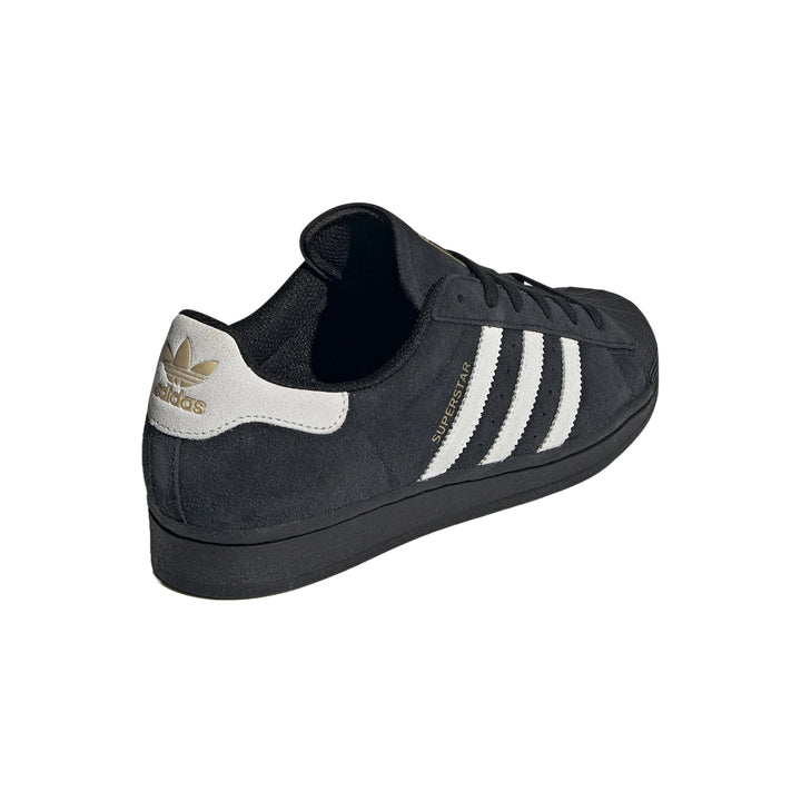 ADIDAS SUPERSTAR CORE BLACK MATTER GOLD WOMENS