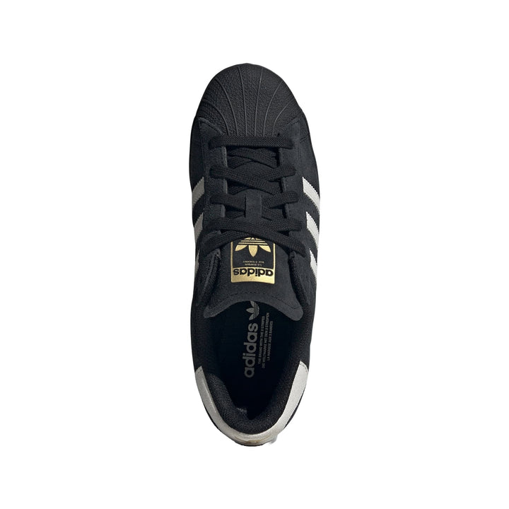 ADIDAS SUPERSTAR CORE BLACK MATTER GOLD WOMENS