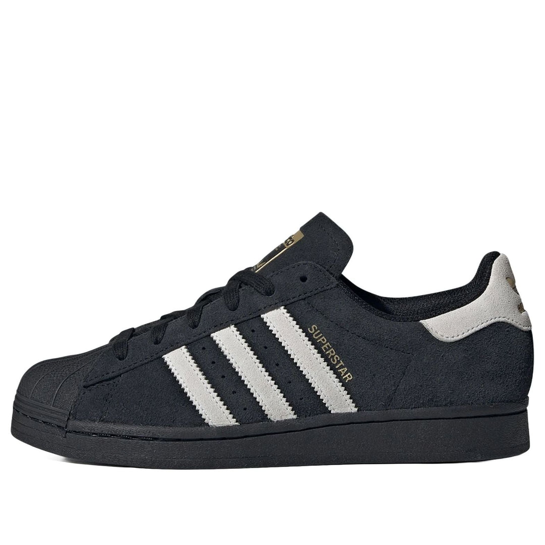 ADIDAS SUPERSTAR CORE BLACK MATTER GOLD WOMENS