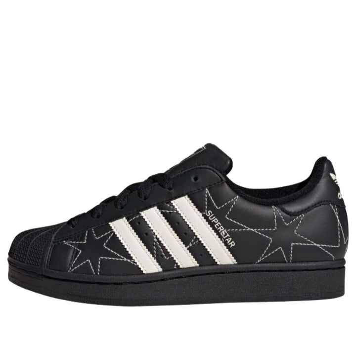 ADIDAS SUPERSTAR II BLACK CREAM WHITE STARS WOMENS