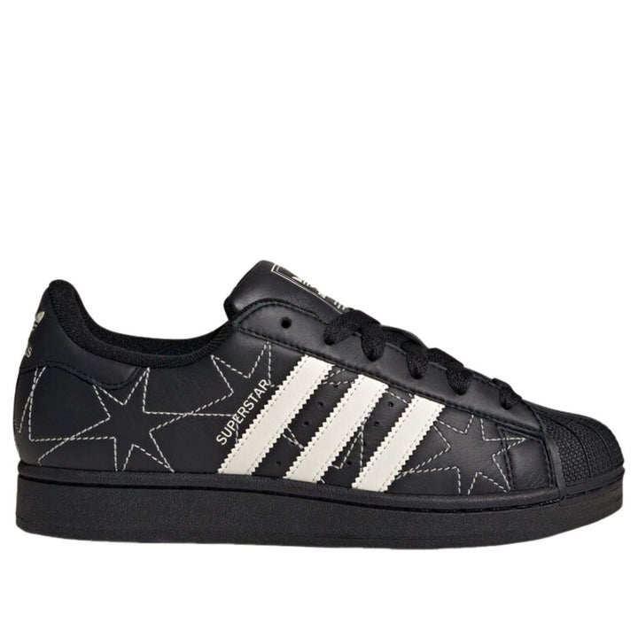ADIDAS SUPERSTAR II BLACK CREAM WHITE STARS WOMENS
