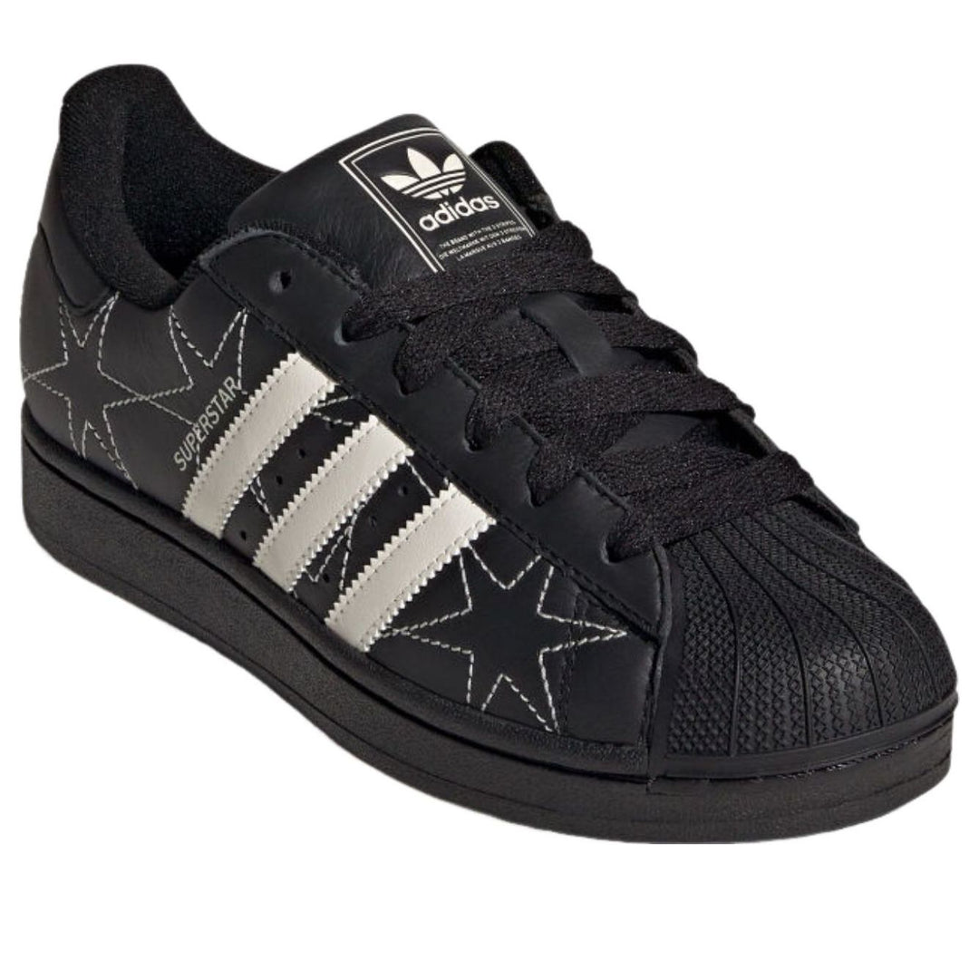 ADIDAS SUPERSTAR II BLACK CREAM WHITE STARS WOMENS