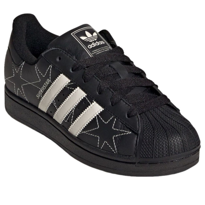 ADIDAS SUPERSTAR II BLACK CREAM WHITE STARS WOMENS