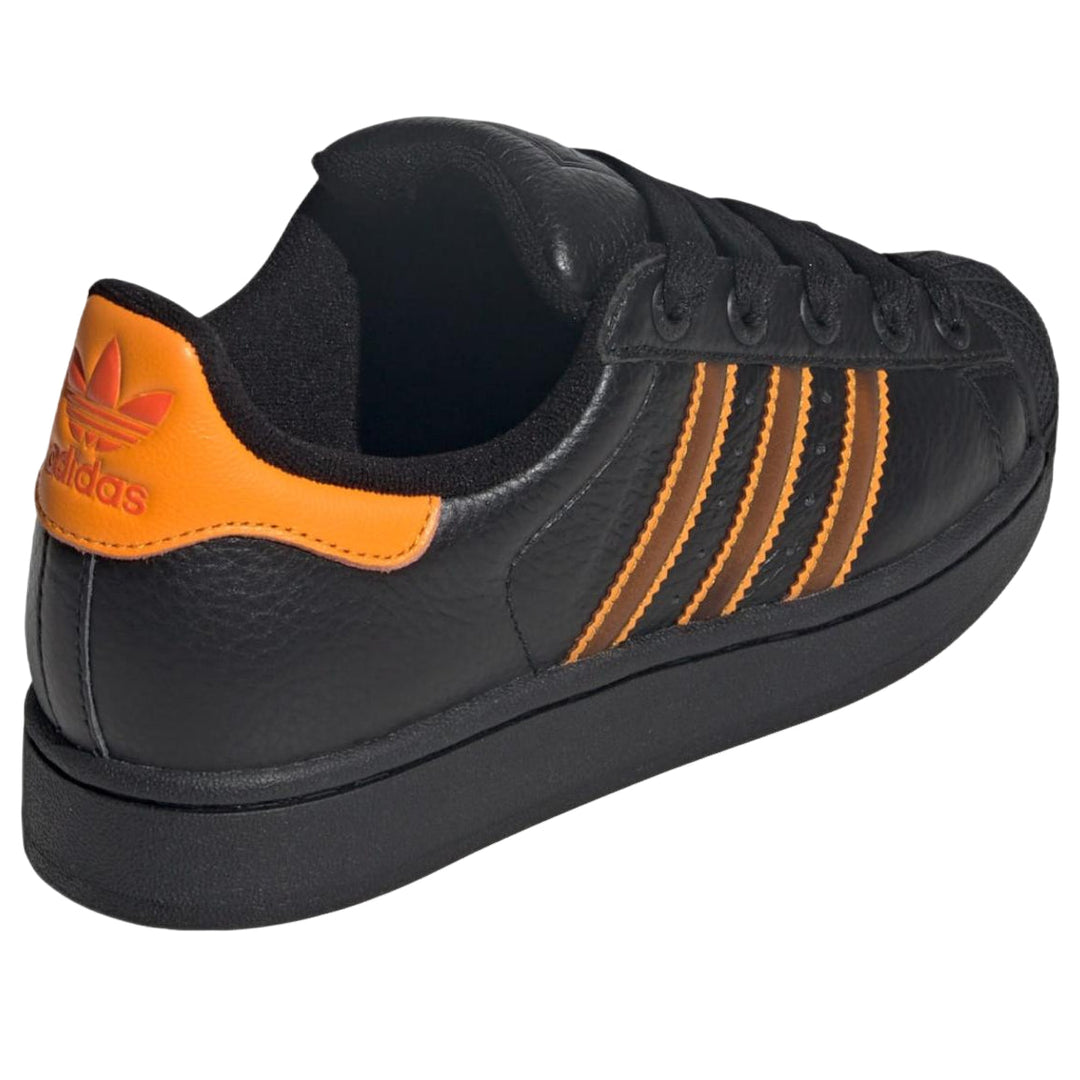 ADIDAS SUPERSTAR II CORE BLACK CREW ORANGE SEMI IMPACT ORANGE WOMENS