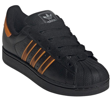 ADIDAS SUPERSTAR II CORE BLACK CREW ORANGE SEMI IMPACT ORANGE WOMENS — Stock