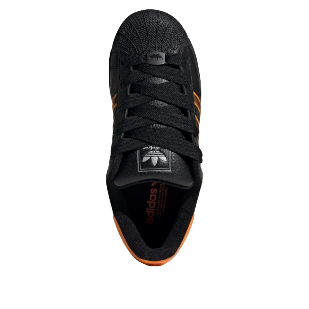 ADIDAS SUPERSTAR II CORE BLACK CREW ORANGE SEMI IMPACT ORANGE WOMENS