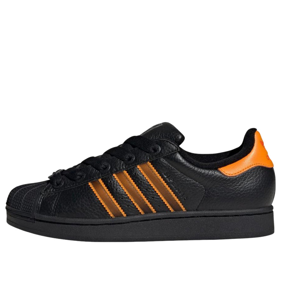 ADIDAS SUPERSTAR II CORE BLACK CREW ORANGE SEMI IMPACT ORANGE WOMENS