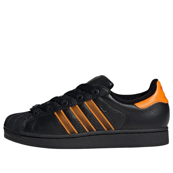 ADIDAS SUPERSTAR II CORE BLACK CREW ORANGE SEMI IMPACT ORANGE WOMENS