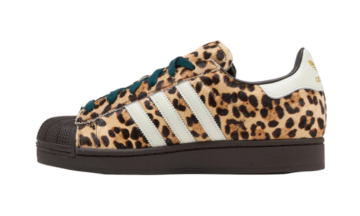 ADIDAS SUPERSTAR II LEOPARD DARK BROWN IVORY WOMENS
