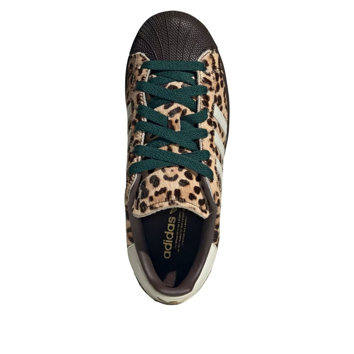 ADIDAS SUPERSTAR II LEOPARD DARK BROWN IVORY WOMENS