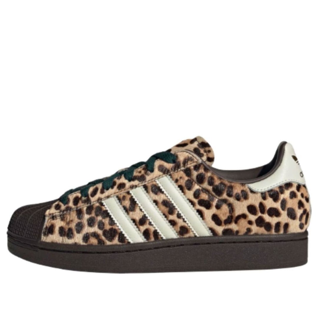 ADIDAS SUPERSTAR II LEOPARD DARK BROWN IVORY WOMENS