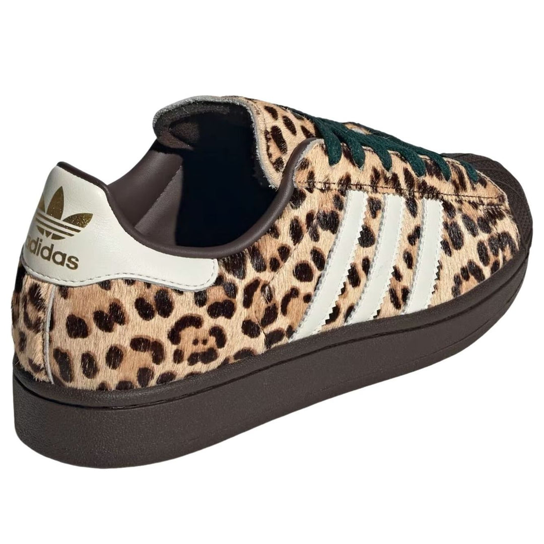 ADIDAS SUPERSTAR II LEOPARD DARK BROWN IVORY WOMENS