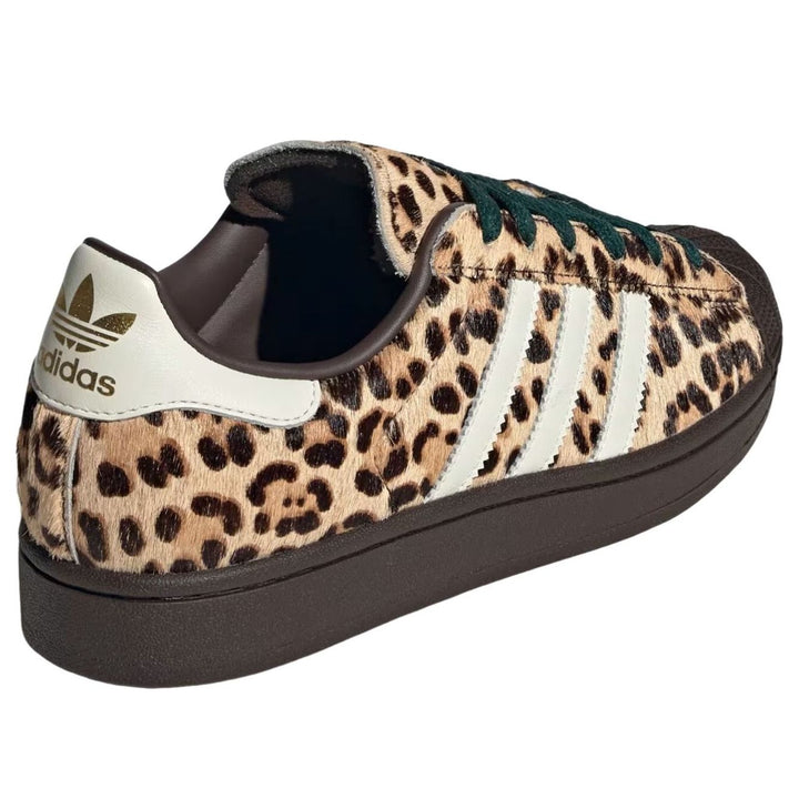 ADIDAS SUPERSTAR II LEOPARD DARK BROWN IVORY WOMENS