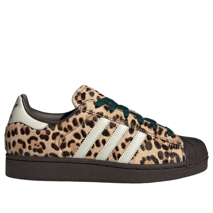 ADIDAS SUPERSTAR II LEOPARD DARK BROWN IVORY WOMENS