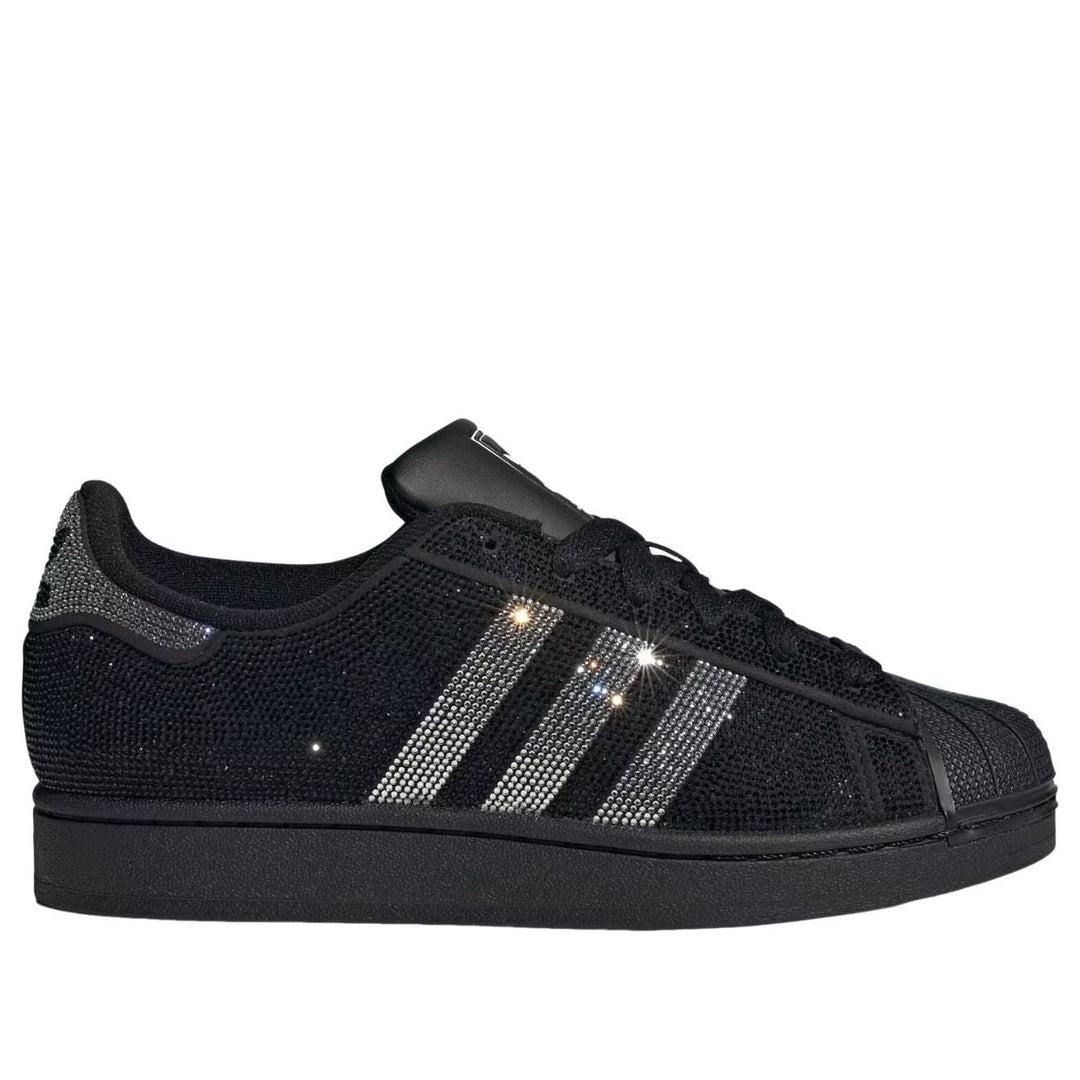 ADIDAS SUPERSTAR II RHINESTONE BLACK SILVER (WOMEN&