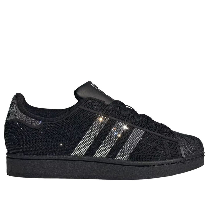 ADIDAS SUPERSTAR II RHINESTONE BLACK SILVER (WOMEN&