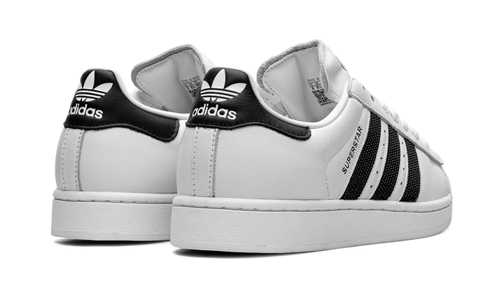ADIDAS SUPERSTAR II WHITE BLACK BEADED STRIPES WOMENS