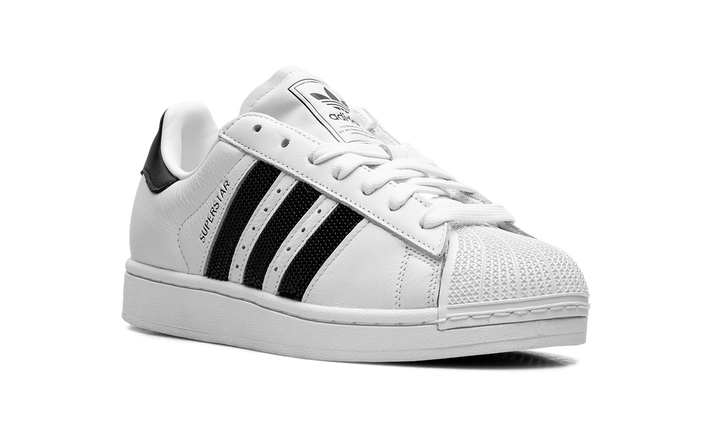 ADIDAS SUPERSTAR II WHITE BLACK BEADED STRIPES WOMENS