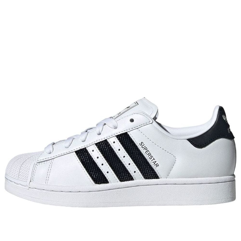 ADIDAS SUPERSTAR II WHITE BLACK BEADED STRIPES WOMENS