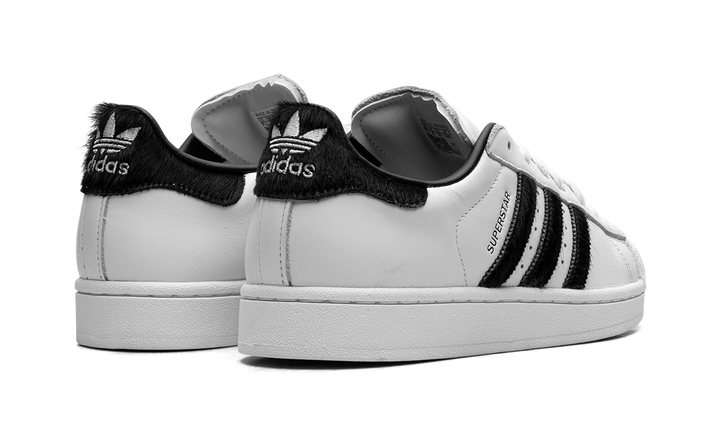 ADIDAS SUPERSTAR II WHITE BLACK PONY HAIR (WOMEN&