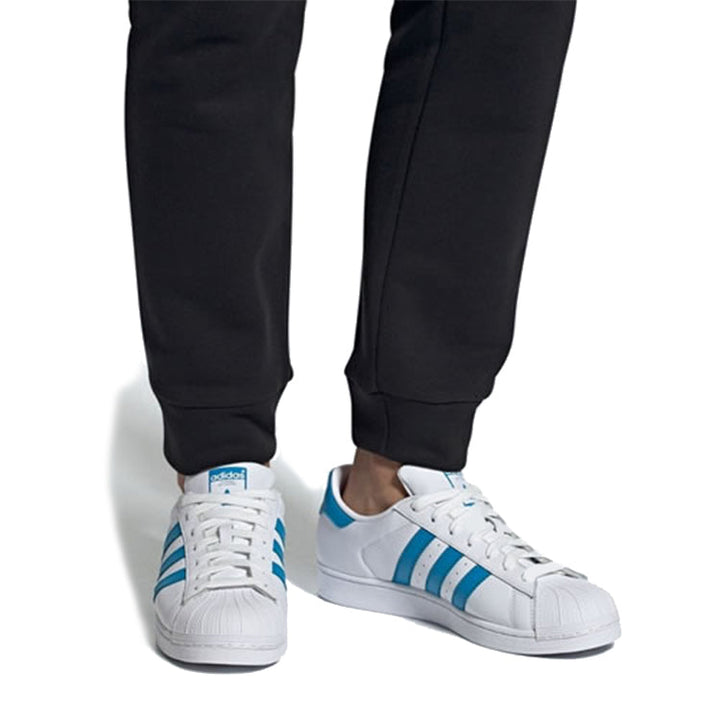 ADIDAS SUPERSTAR WHITE BLUE
