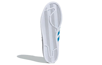 ADIDAS SUPERSTAR WHITE BLUE — Stock