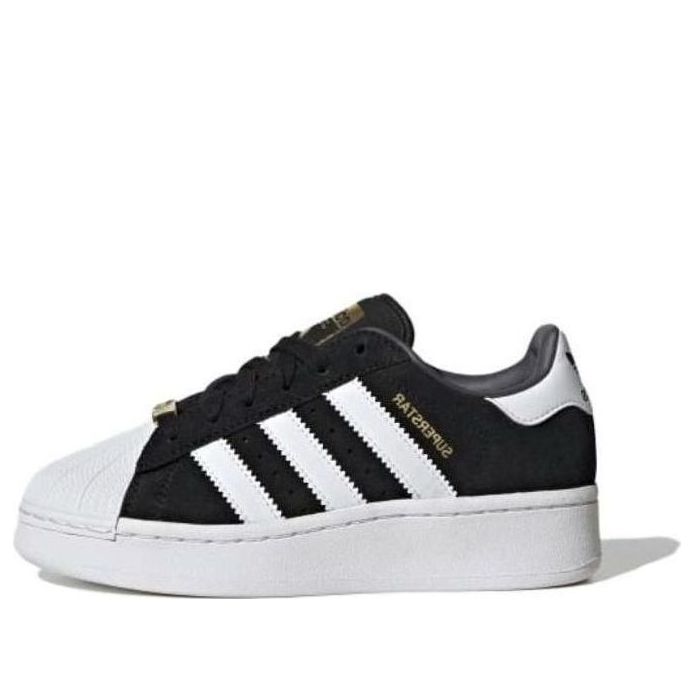 ADIDAS SUPERSTAR XLG CORE BLACK CLOUD WHITE GREY GS
