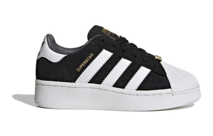 ADIDAS SUPERSTAR XLG CORE BLACK CLOUD WHITE GREY GS