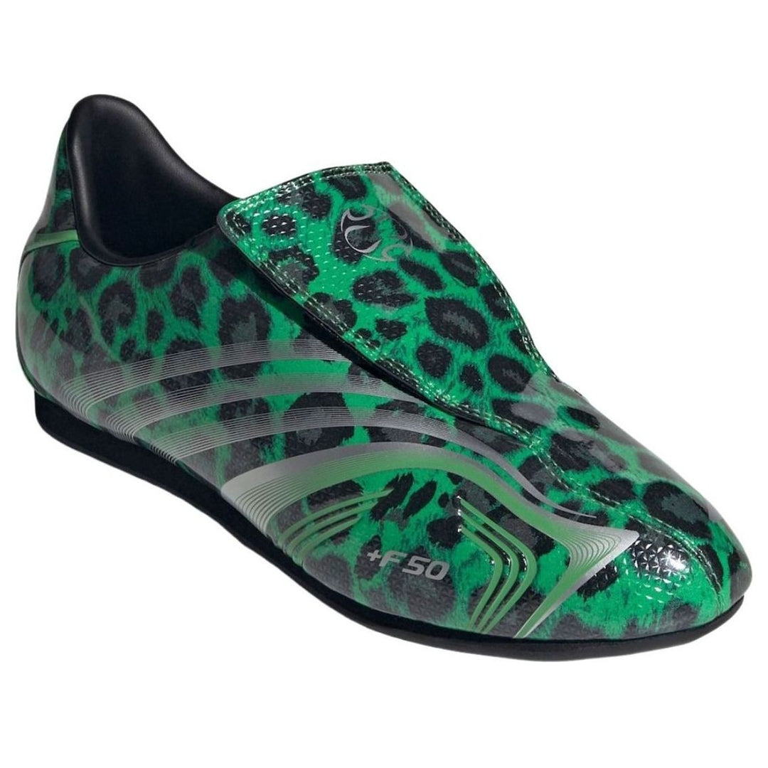 ADIDAS TAEKWONDO F50 LEOPARD SEMI SCREAMING GREEN WOMENS
