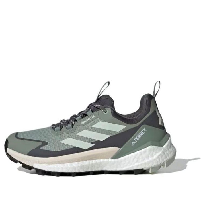 ADIDAS TERREX FREE HIKER 2.0 LOW GORE-TEX SILVER GREEN LINEN GREEN GREY SIX WOMENS