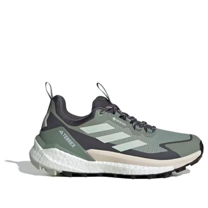 ADIDAS TERREX FREE HIKER 2.0 LOW GORE-TEX SILVER GREEN LINEN GREEN GREY SIX WOMENS