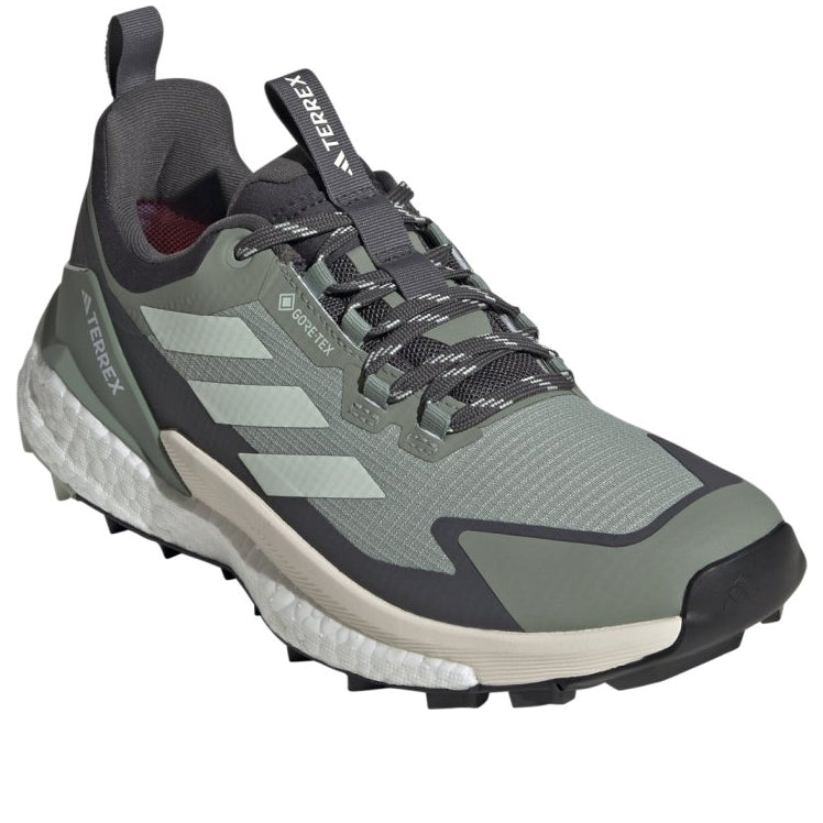 ADIDAS TERREX FREE HIKER 2.0 LOW GORE-TEX SILVER GREEN LINEN GREEN GREY SIX WOMENS