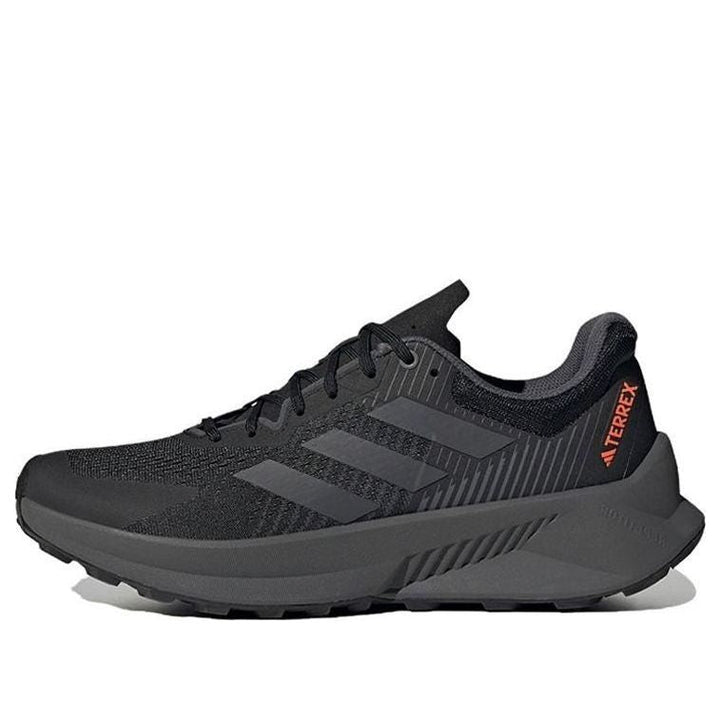 ADIDAS TERREX SOULSTRIDE FLOW TRAIL CORE BLACK GREY IMPACT ORANGE