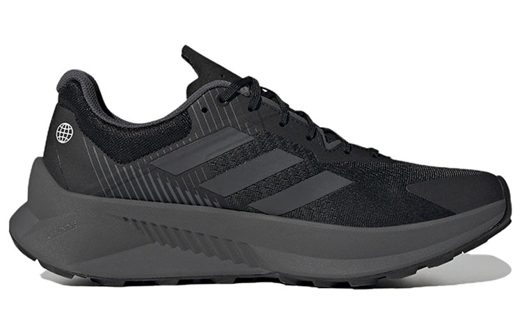 ADIDAS TERREX SOULSTRIDE FLOW TRAIL CORE BLACK GREY IMPACT ORANGE