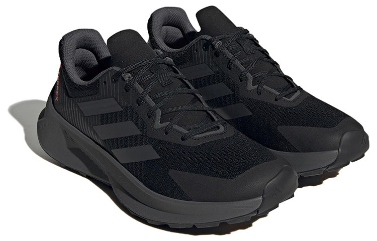 ADIDAS TERREX SOULSTRIDE FLOW TRAIL CORE BLACK GREY IMPACT ORANGE