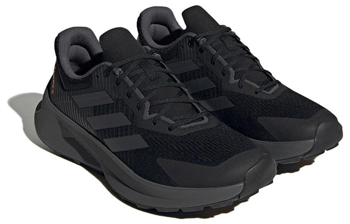 ADIDAS TERREX SOULSTRIDE FLOW TRAIL CORE BLACK GREY IMPACT ORANGE