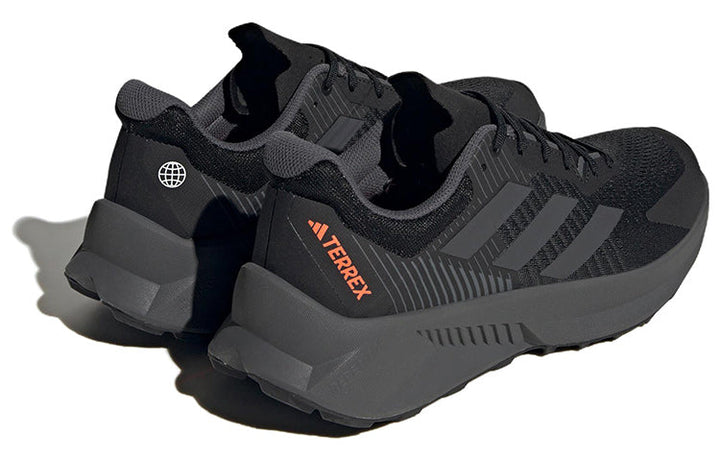 ADIDAS TERREX SOULSTRIDE FLOW TRAIL CORE BLACK GREY IMPACT ORANGE