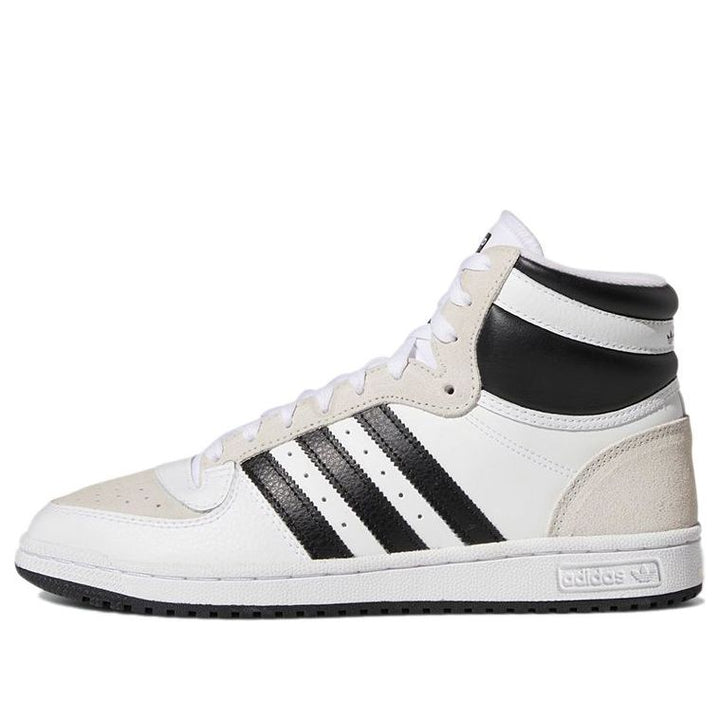 ADIDAS TOP TEN HI WHITE BLACK TAUPE