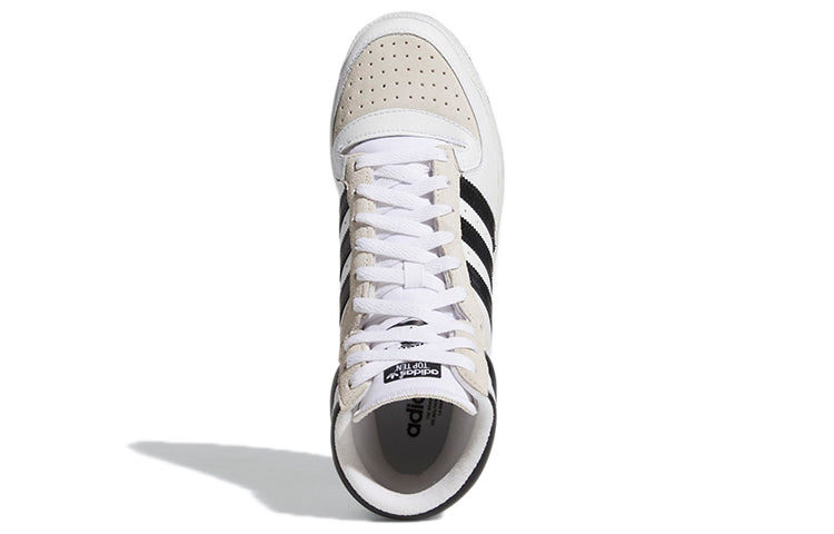 ADIDAS TOP TEN HI WHITE BLACK TAUPE
