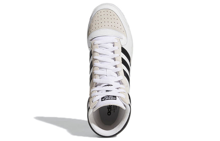 ADIDAS TOP TEN HI WHITE BLACK TAUPE