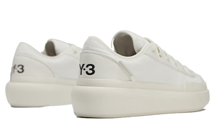ADIDAS Y-3 AJATU COURT LOW CORE WHITE CORE WHITE BLACK