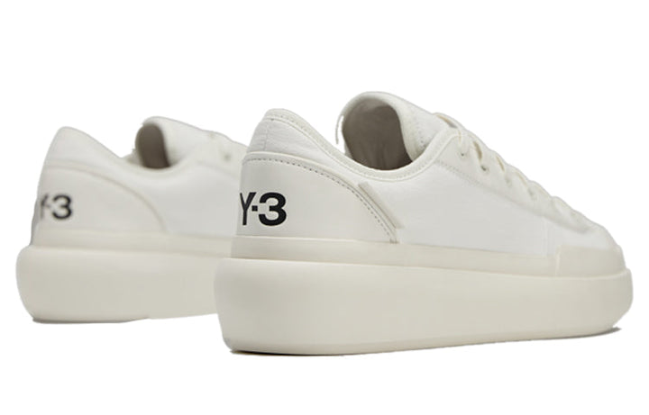 ADIDAS Y-3 AJATU COURT LOW CORE WHITE CORE WHITE BLACK