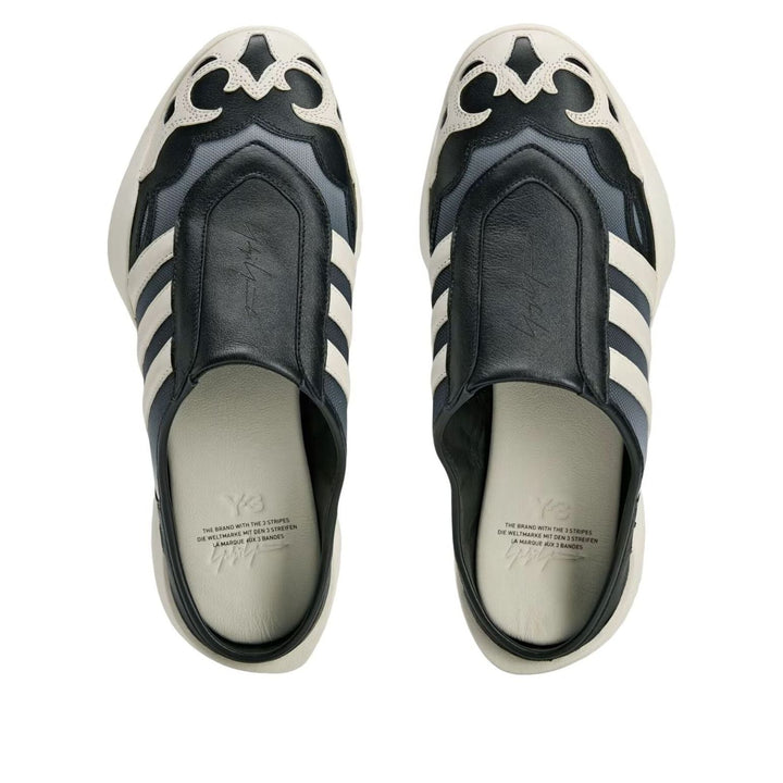 ADIDAS Y-3 REGU MULE BLACK OFF WHITE