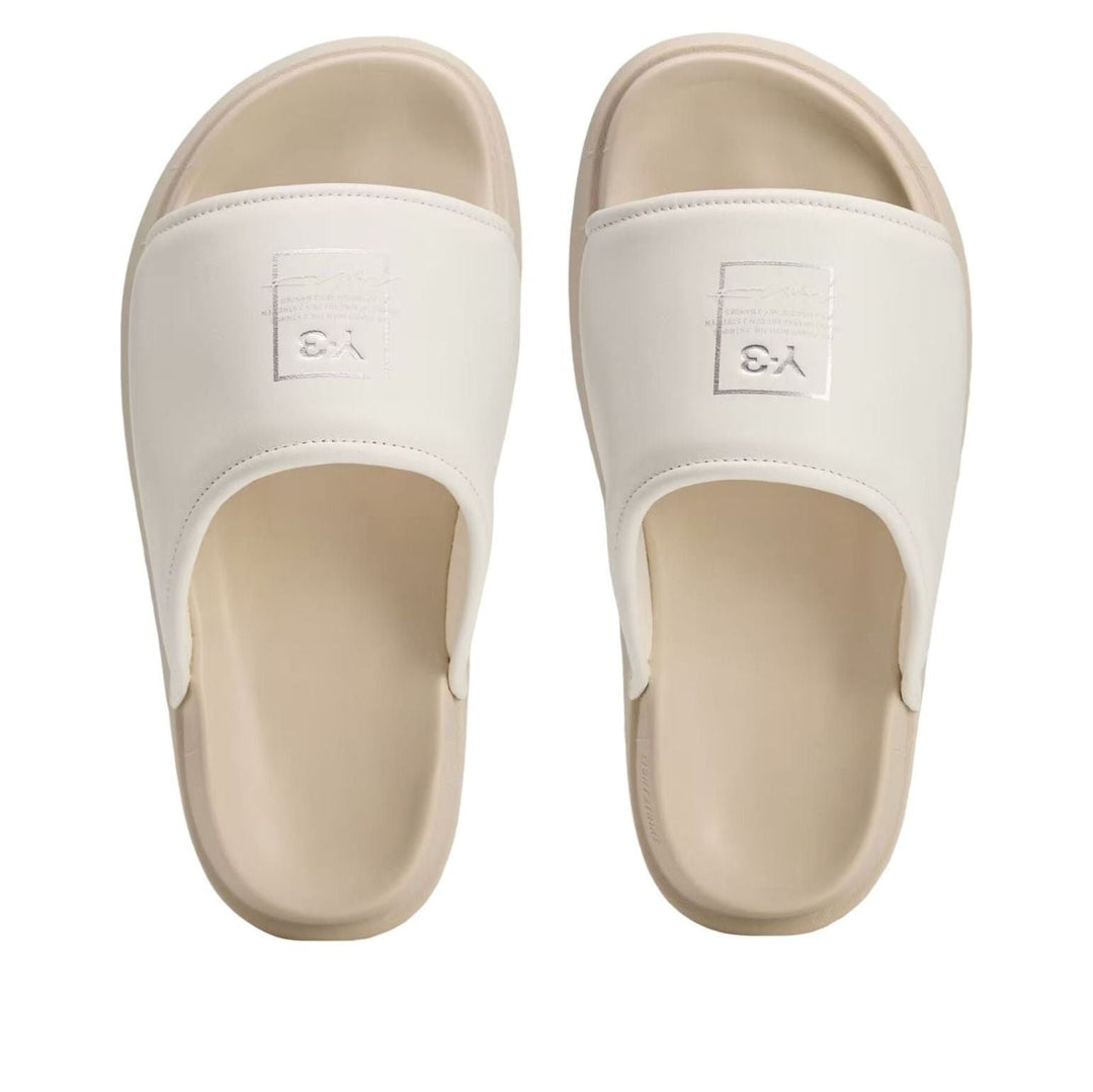 ADIDAS Y-3 SLIDE OFF WHITE ALUMINA