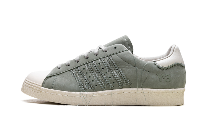 ADIDAS Y-3 SUPERSTAR SILVER GREEN OFF WHITE LIGHT BROWN