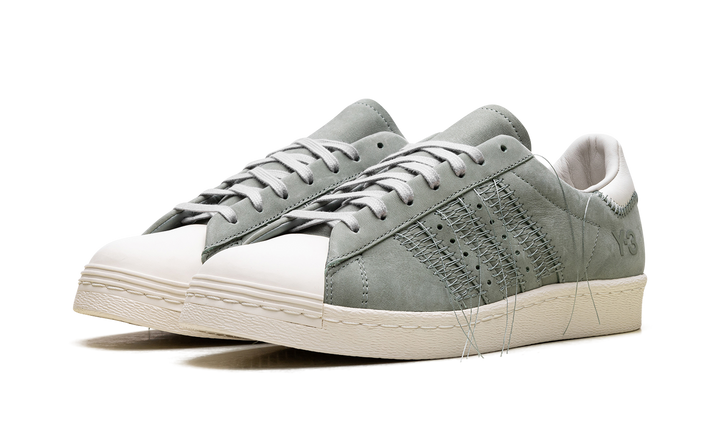 ADIDAS Y-3 SUPERSTAR SILVER GREEN OFF WHITE LIGHT BROWN