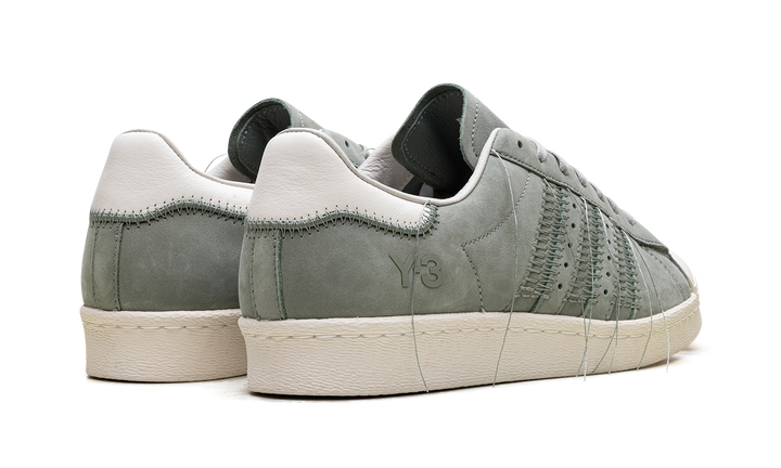 ADIDAS Y-3 SUPERSTAR SILVER GREEN OFF WHITE LIGHT BROWN